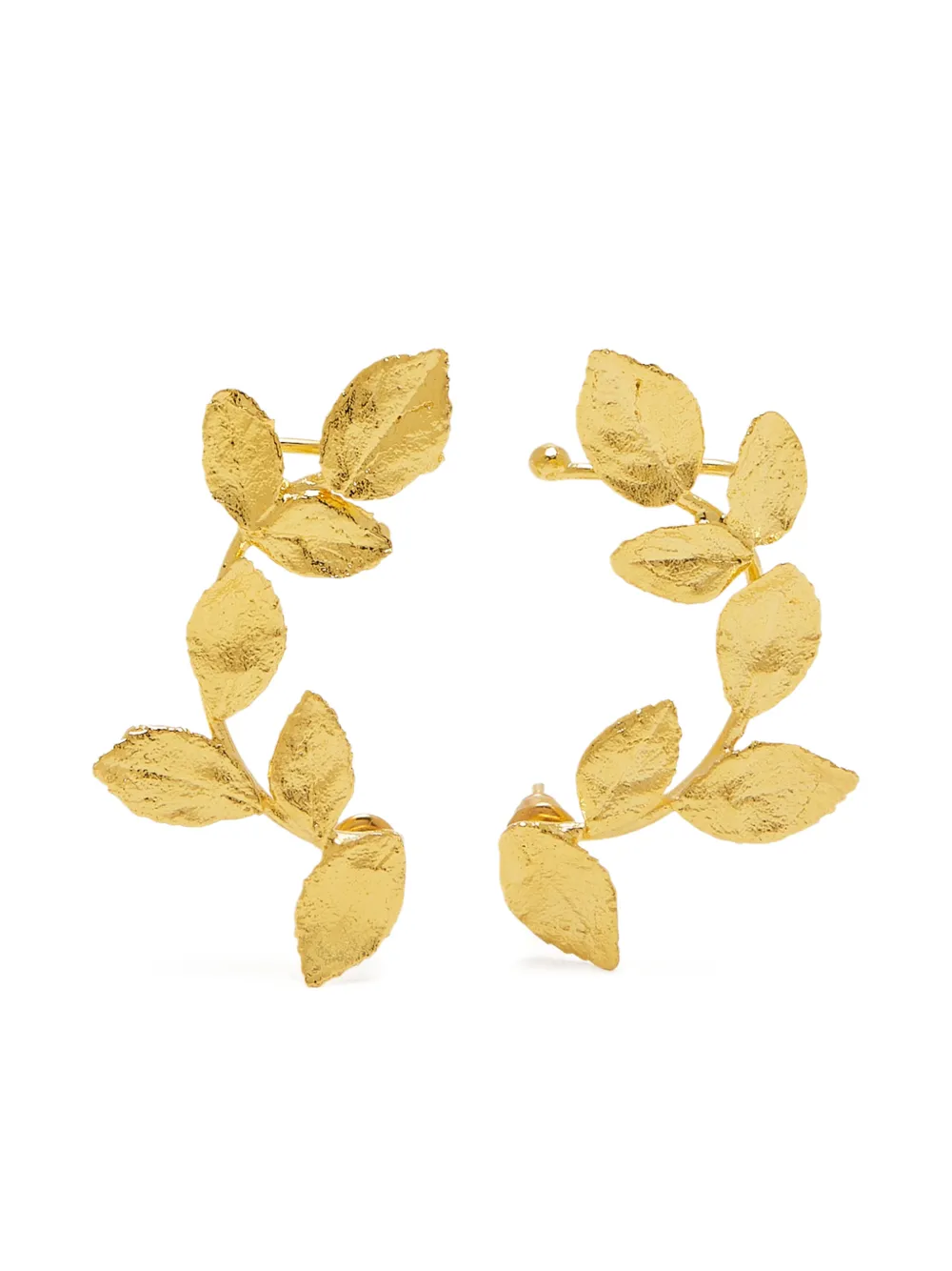 Lynyer Climbing Leaf earrings - Oro