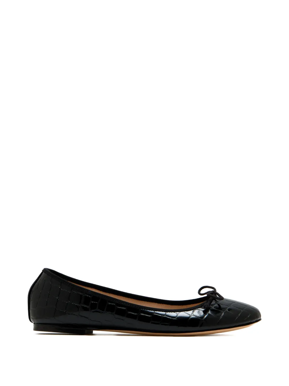 HOUSE OF BALLERINAS Chloe bow-detail ballet flats - Nero