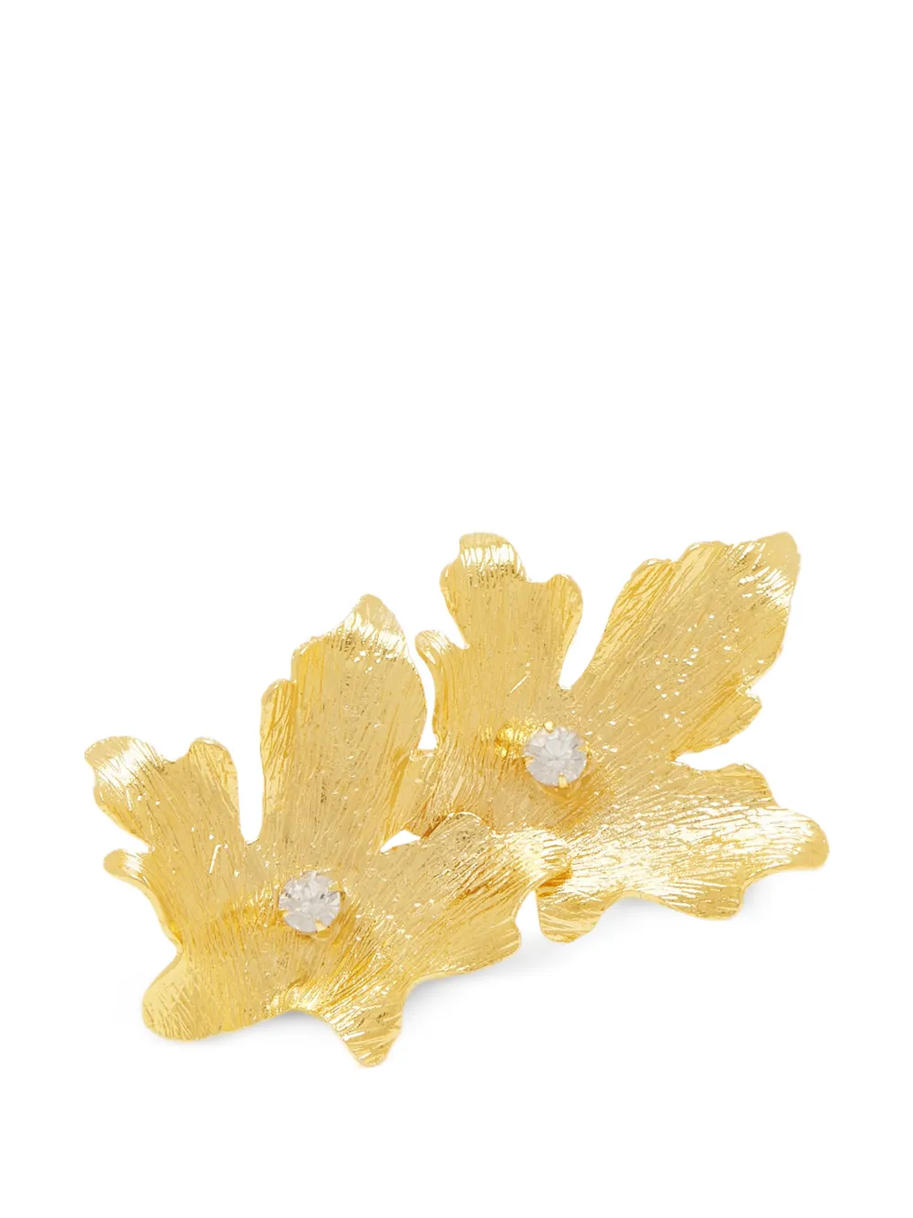 Lynyer Mystic leaf embellished ring - Oro