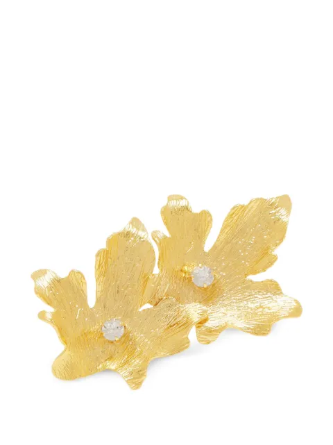 Lynyer Mystic leaf embellished ring