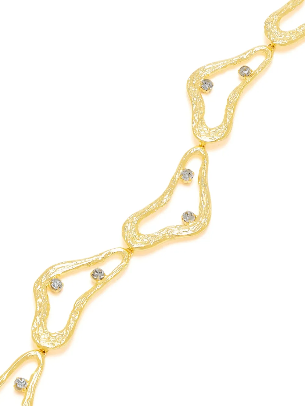 Lynyer Celestial Whispers textured embellished necklace - Goud