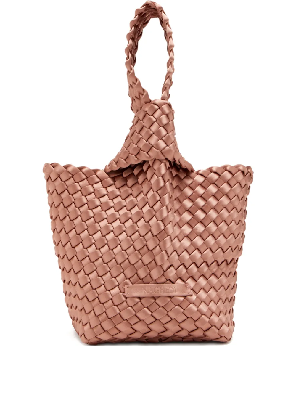 NAGHEDI Kyoto woven-design tote bag - Rosa