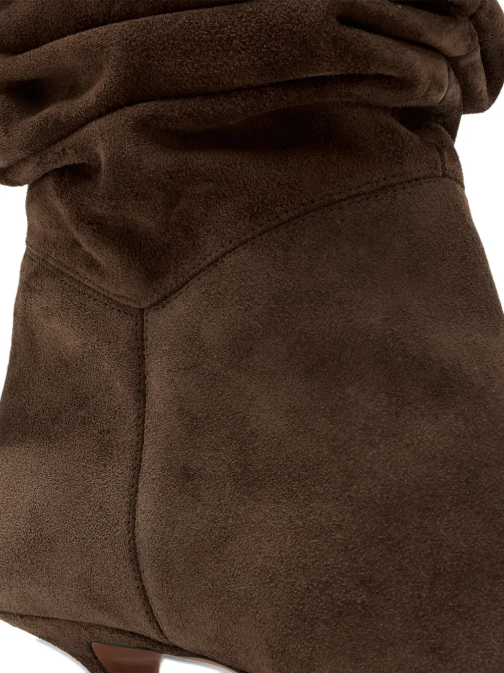 Amina Muaddi Jamie 25 gathered pointed boots Bruin