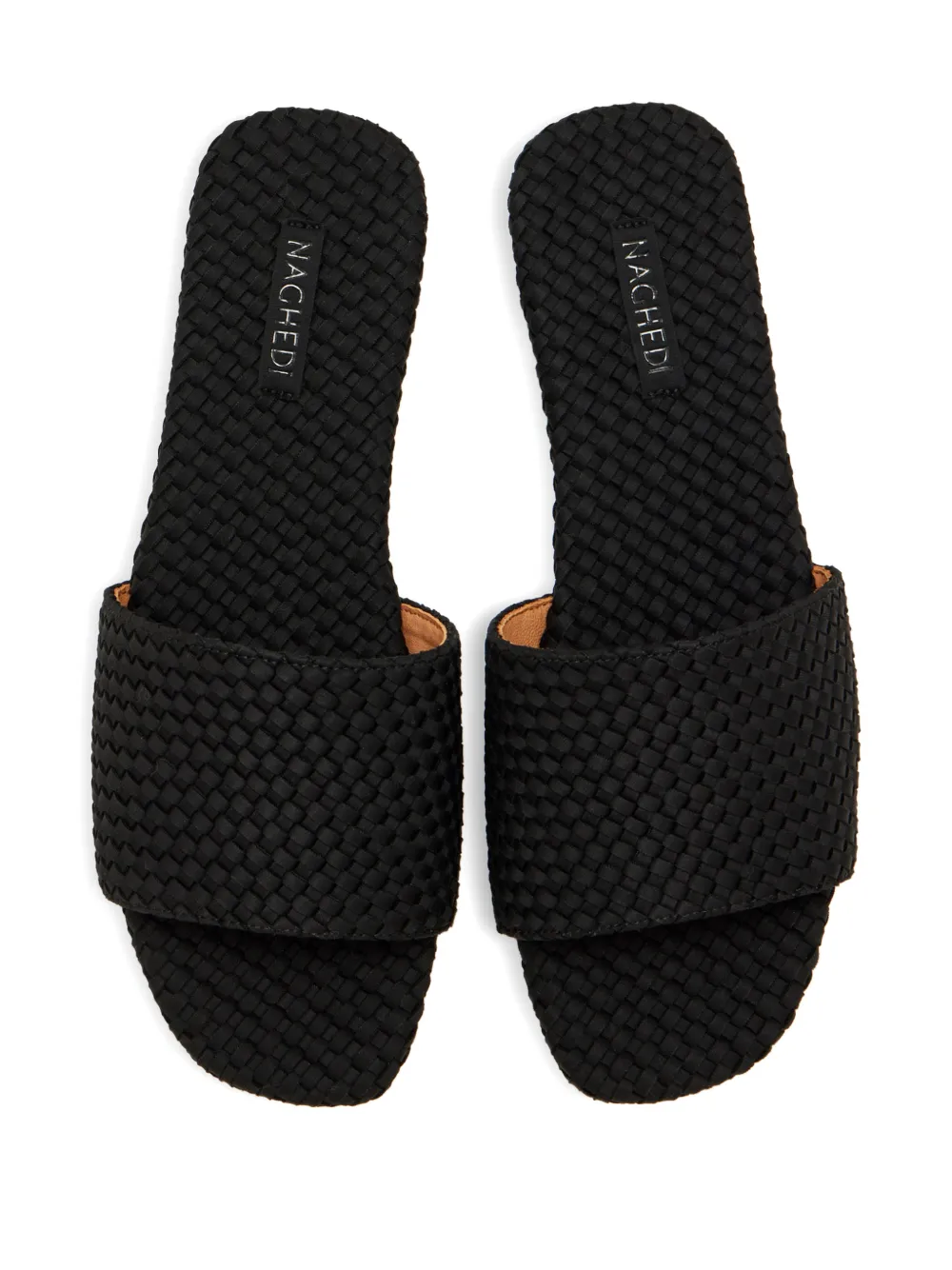 NAGHEDI St. Barths geweven sandalen Zwart