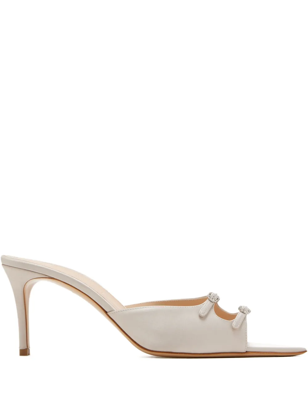 Andrea Wazen Carol sandalen met verfraaide gesp Zilver