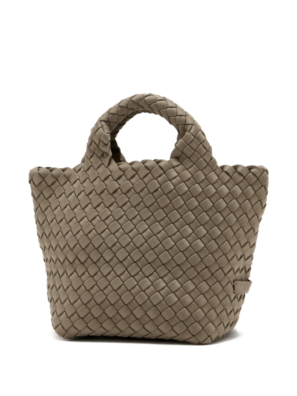 NAGHEDI St. Barths petit woven-design tote bag - Beige