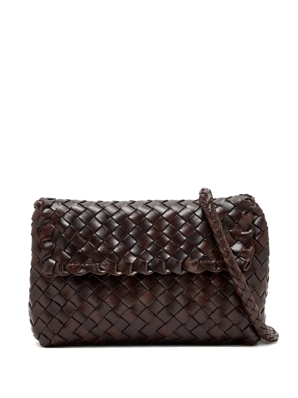 Loeffler Randall Vinnie woven cross body bag - Marrone
