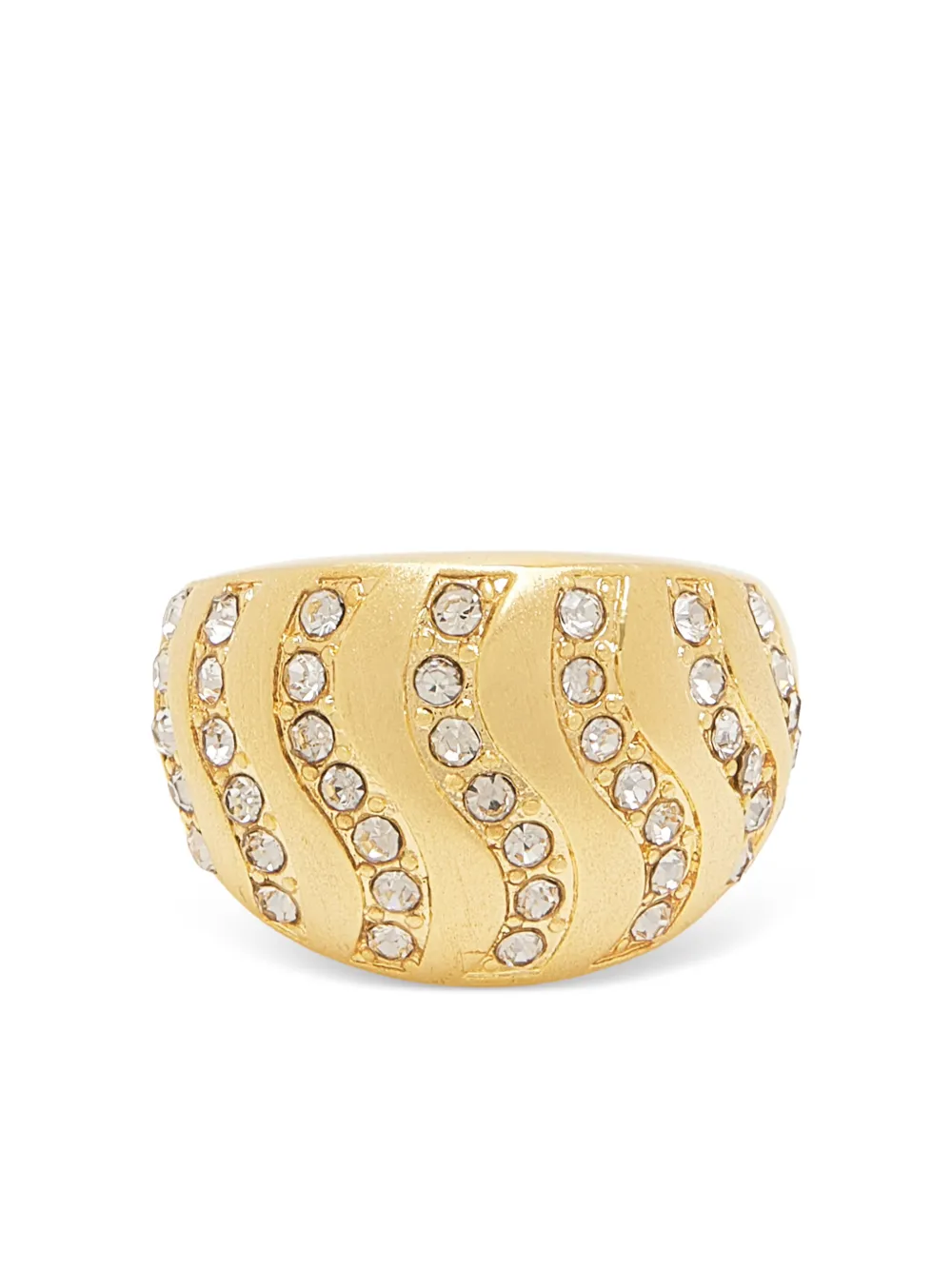 Lynyer Aurora Wave crystal wave ring - Oro