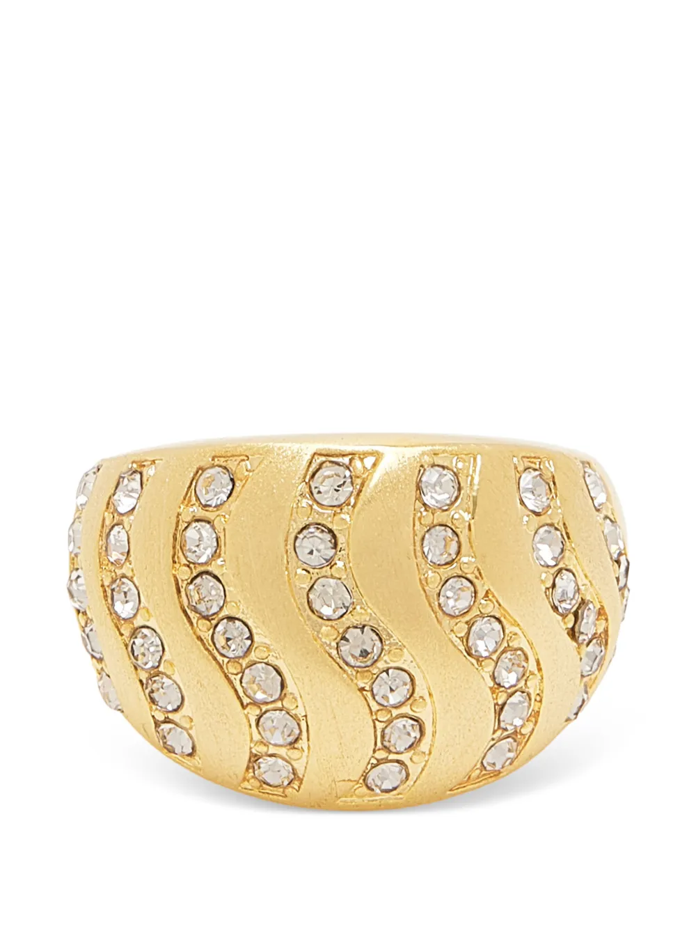 Lynyer Aurora Wave crystal wave ring - Oro
