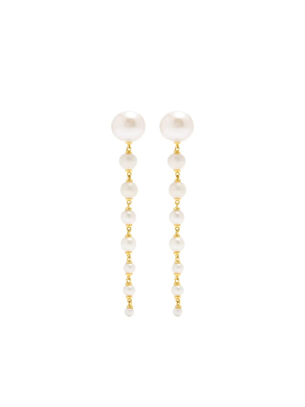 RAGBAG STUDIO Lumora Chandelier pearl drop earrings - Gold