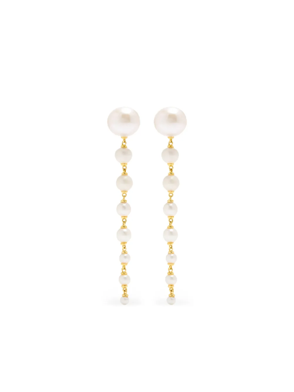 RAGBAG STUDIO Lumora Chandelier pearl drop earrings - Gold