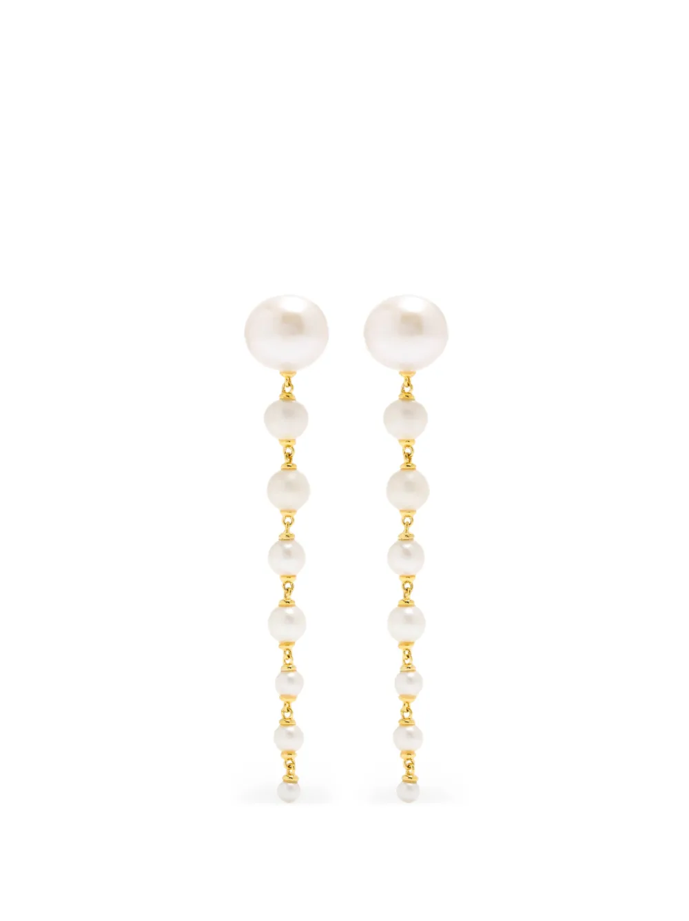 RAGBAG STUDIO Lumora Chandelier pearl drop earrings - Gold