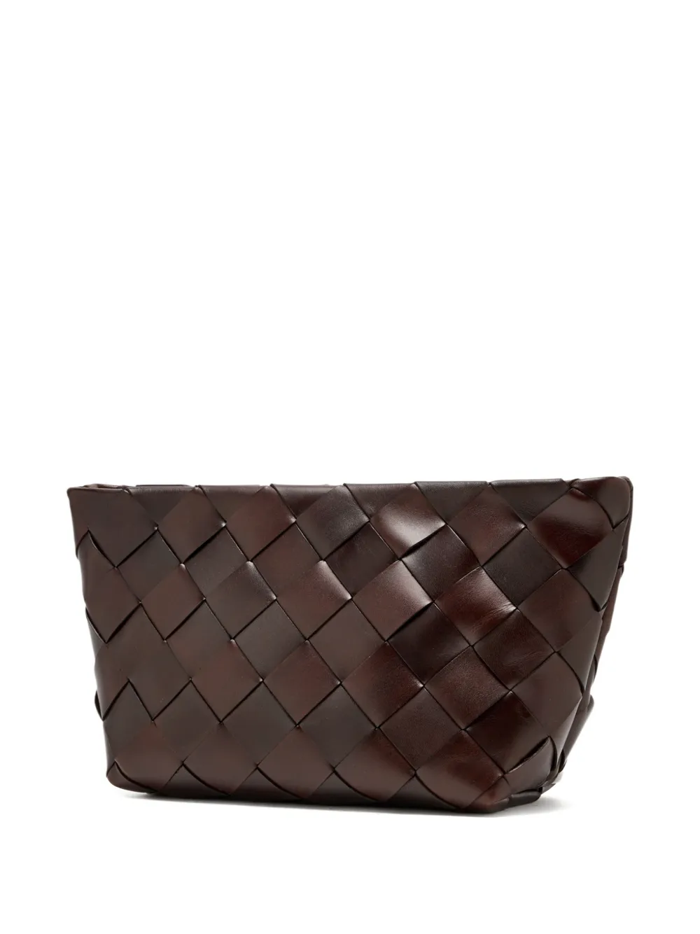 Loeffler Randall Melina woven clutch bag - Bruin