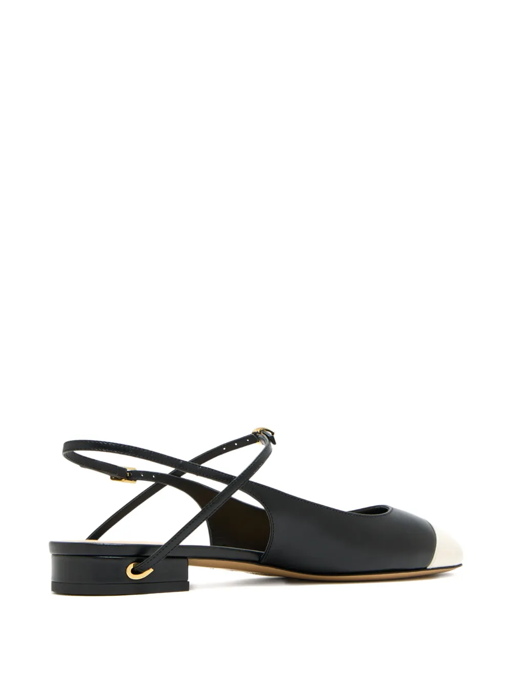 Jennifer Chamandi Mattia cap-toe pumps Zwart