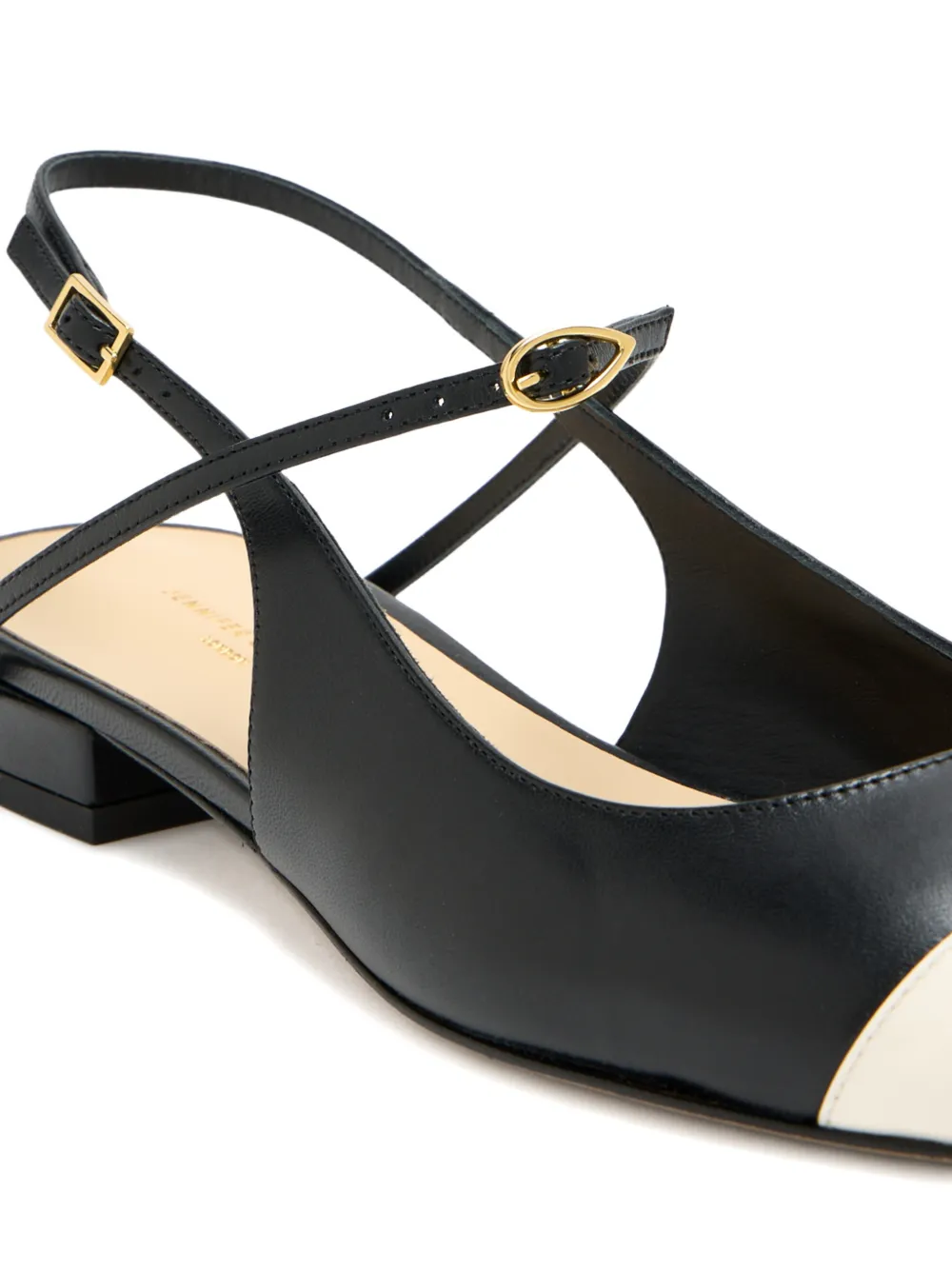 Jennifer Chamandi Mattia cap-toe pumps Zwart