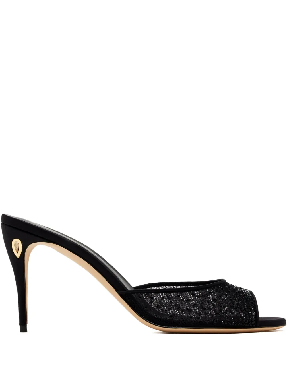 Jennifer Chamandi Guido crystal-embellished sandals Zwart