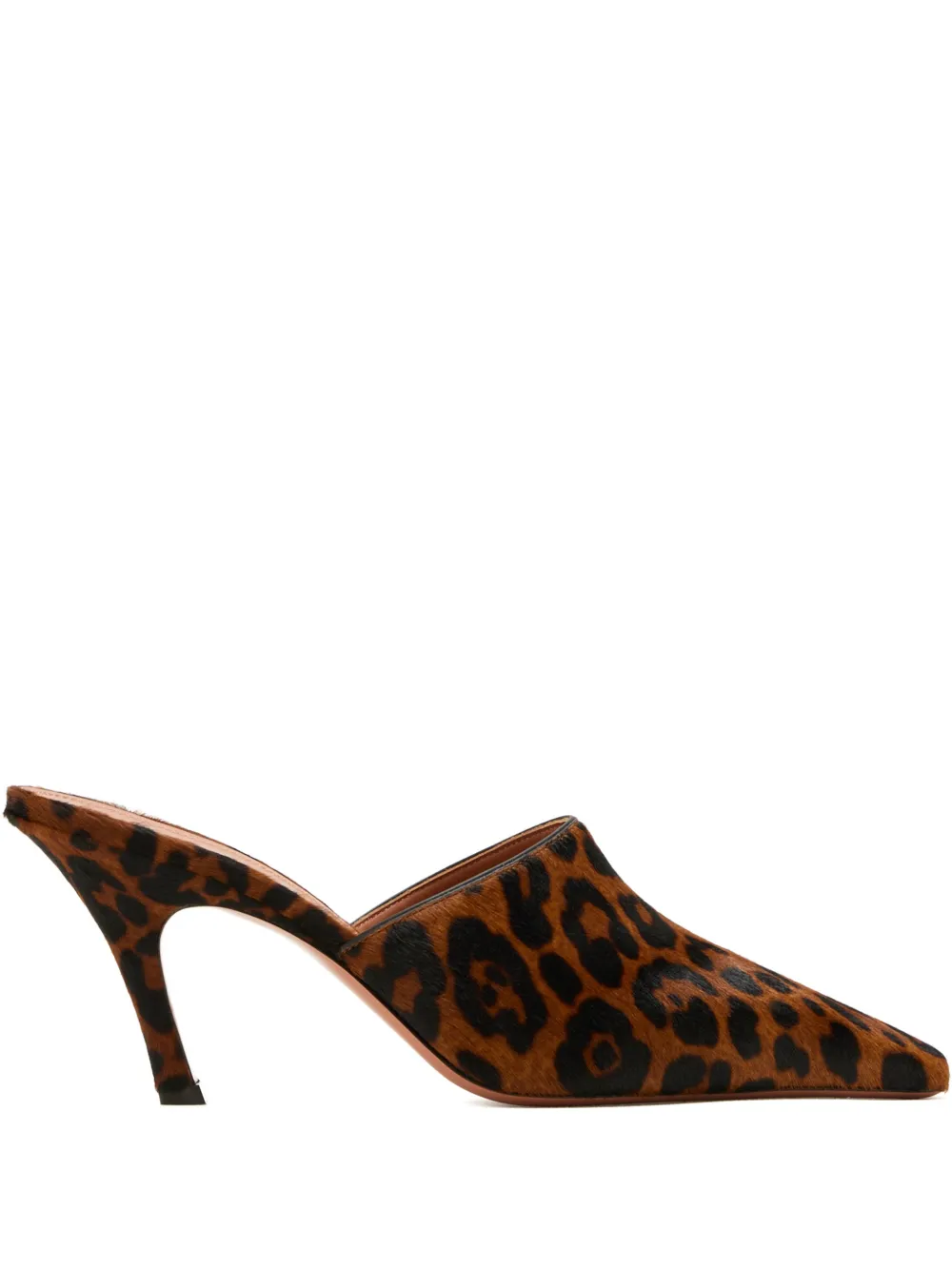 Amina Muaddi Jamie leopard-print heeled mules Bruin