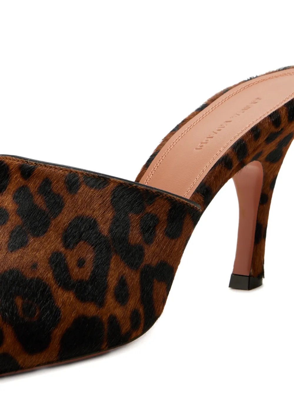 Amina Muaddi Jamie leopard-print heeled mules Bruin