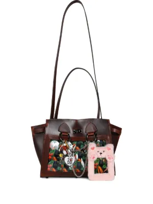 Junya Watanabe MAN プリント ショルダーバッグ | ブルー | FARFETCH JP