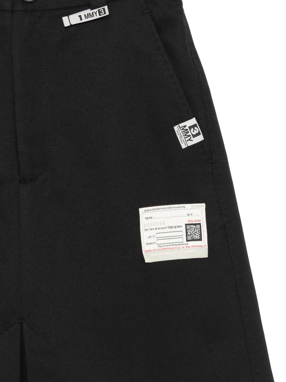  Maison Mihara Yasuhiro Label Trousers - Black 