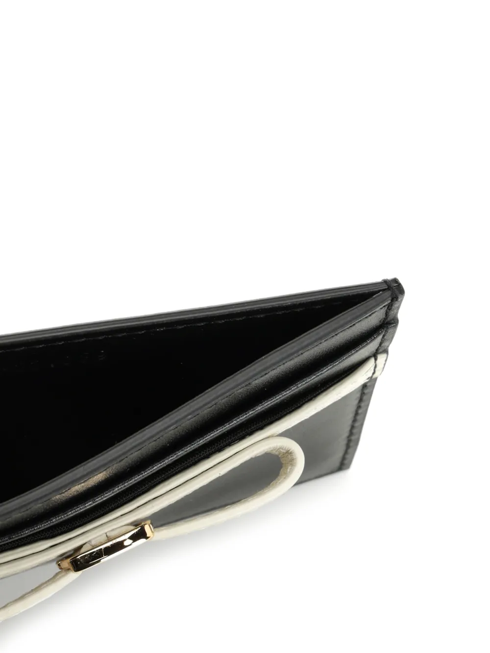 Ferragamo Pasjeshouder met strikdetail Zwart