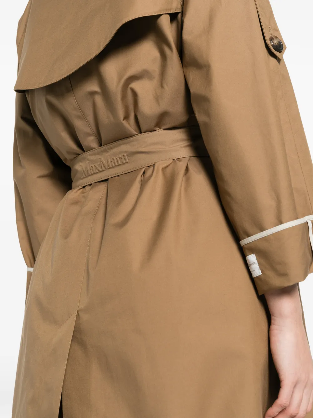 Max Mara Jas met gekerfde revers Bruin