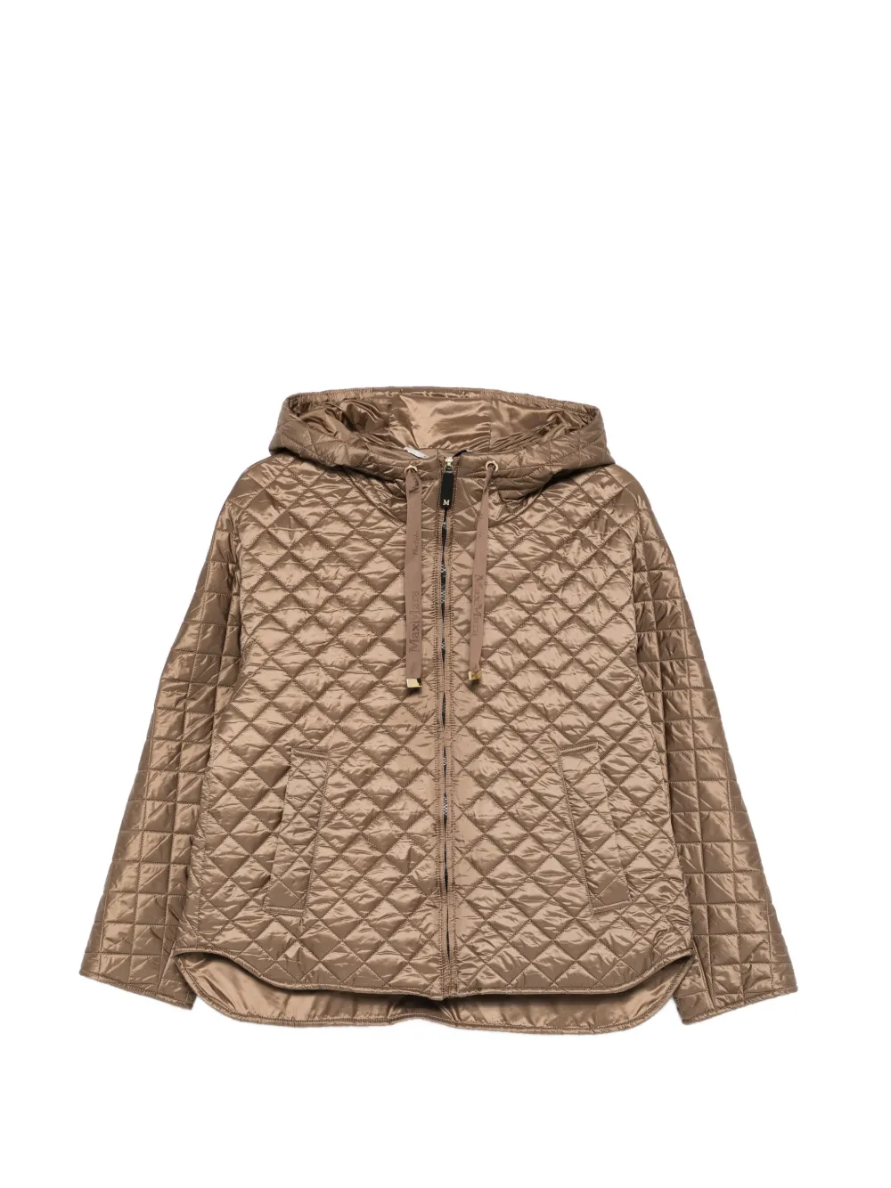 Max Mara Giacca con zip - Marrone