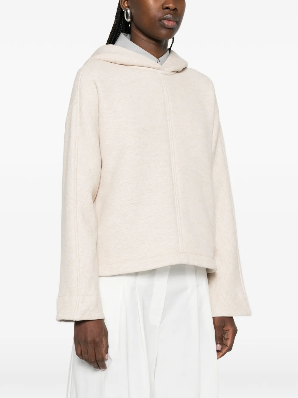  Max Mara Logo-embroidered Hoodie - Neutrals 