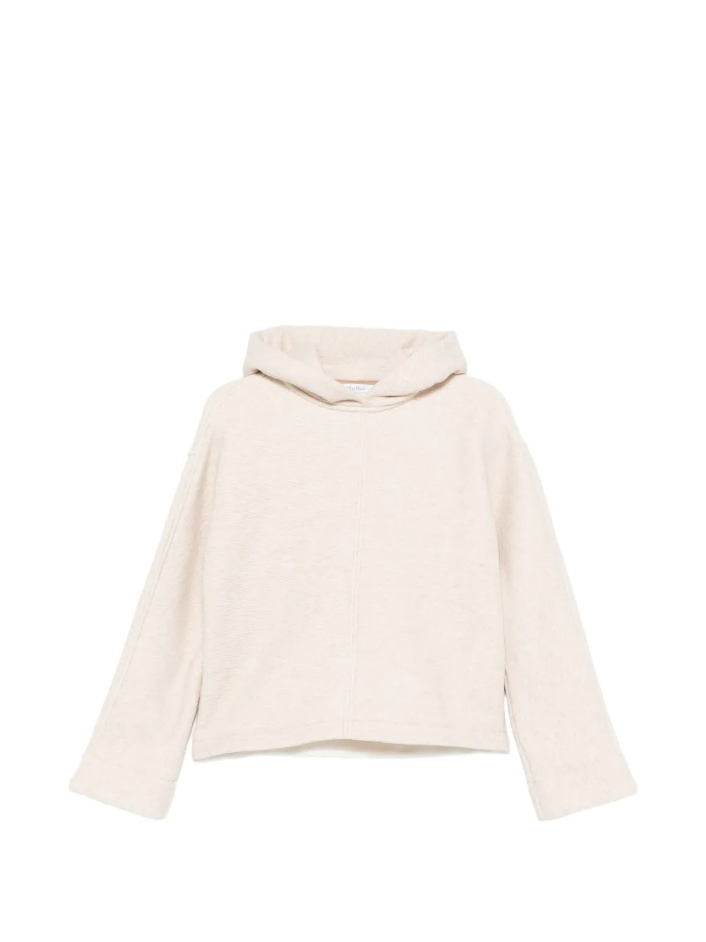 Max Mara Logo-embroidered Hoodie In Neutral