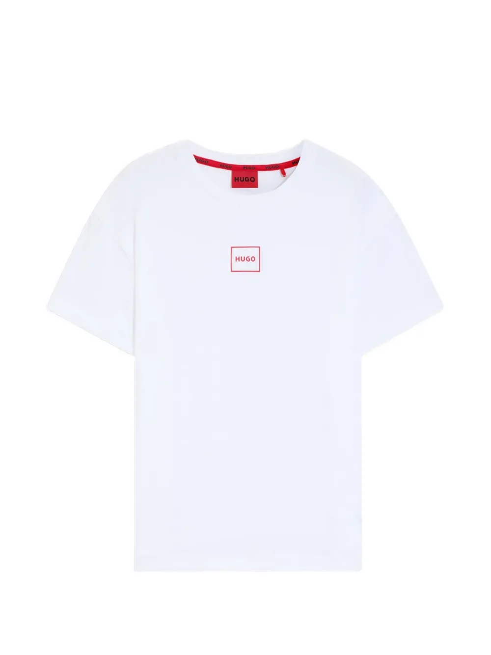 HUGO T-shirt met logoprint Wit