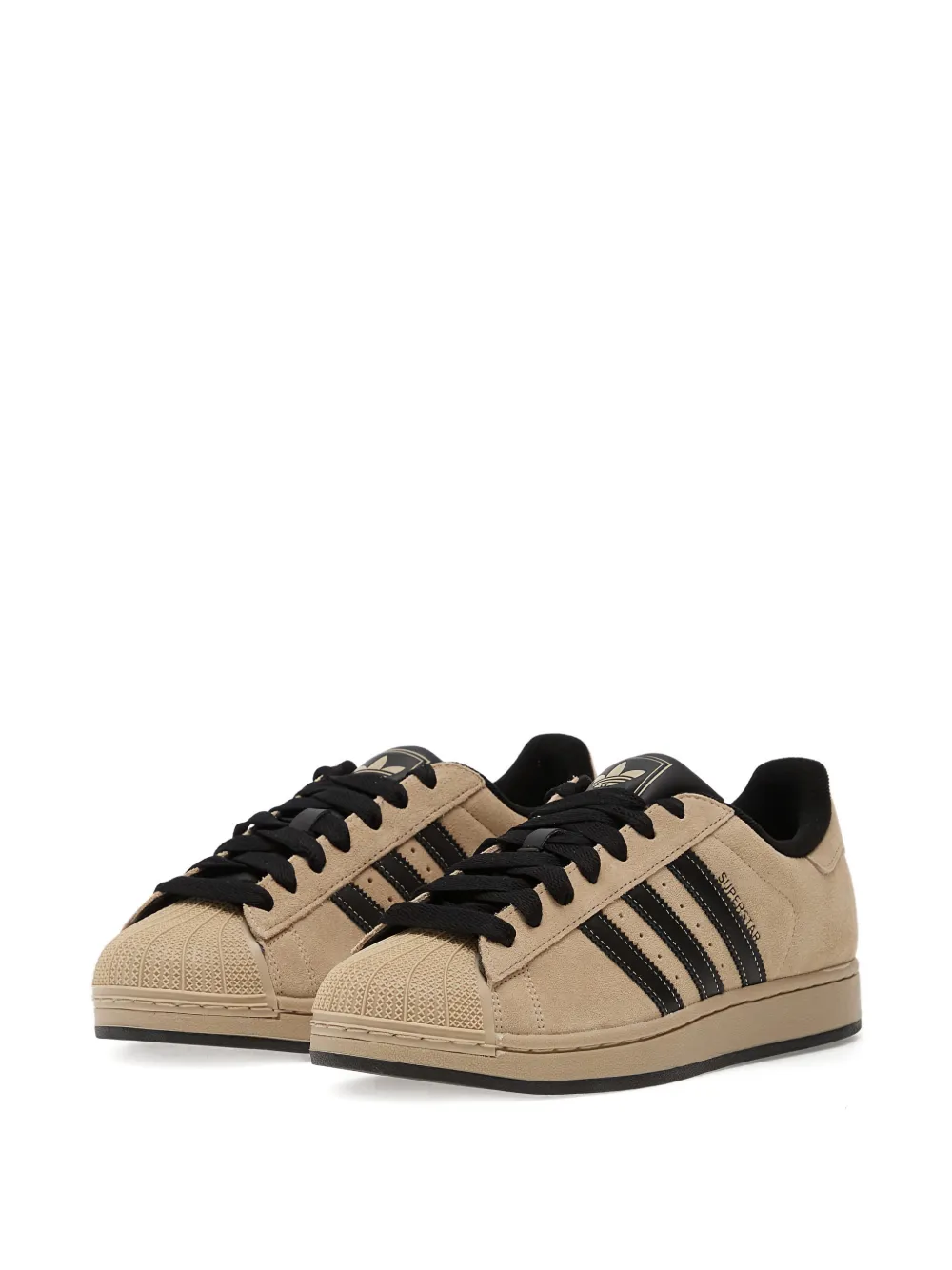adidas Superstar II three-stripe sneakers Beige