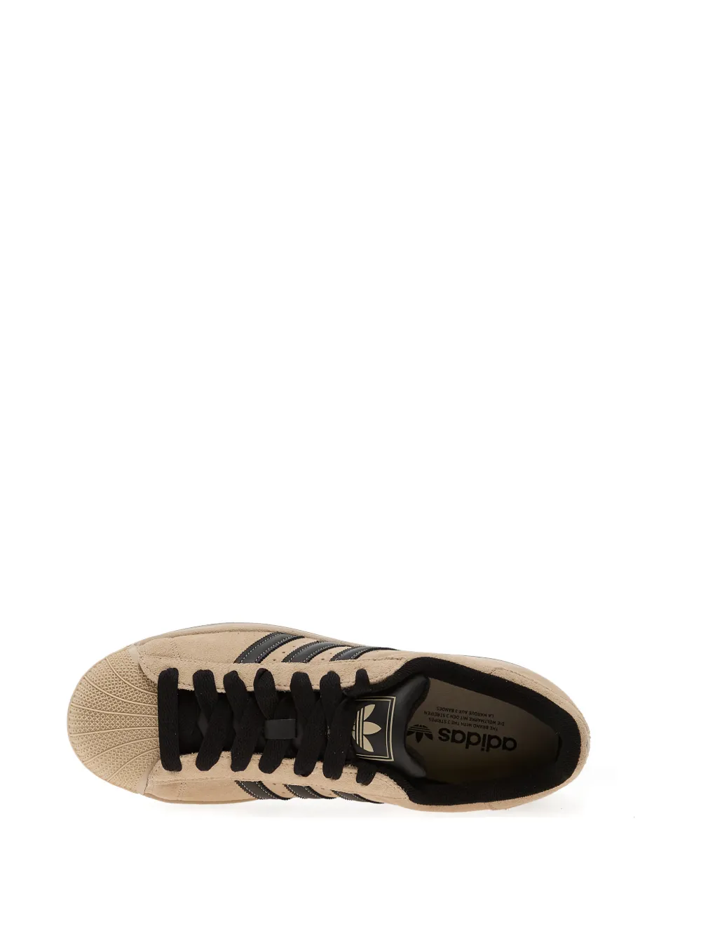 adidas Superstar II three-stripe sneakers Beige