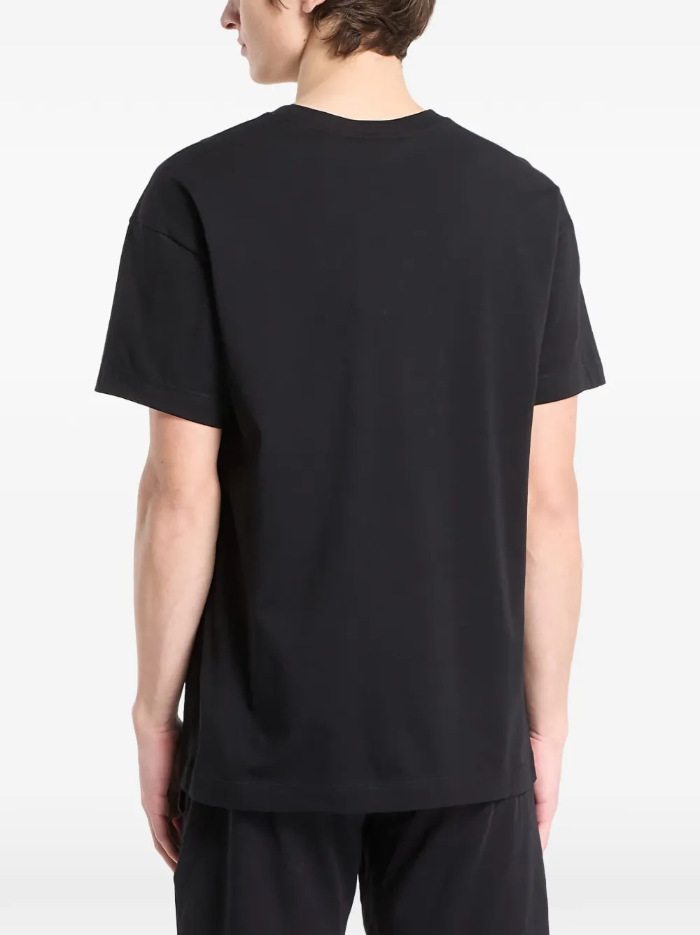 HUGO T-shirt met logodetail Zwart
