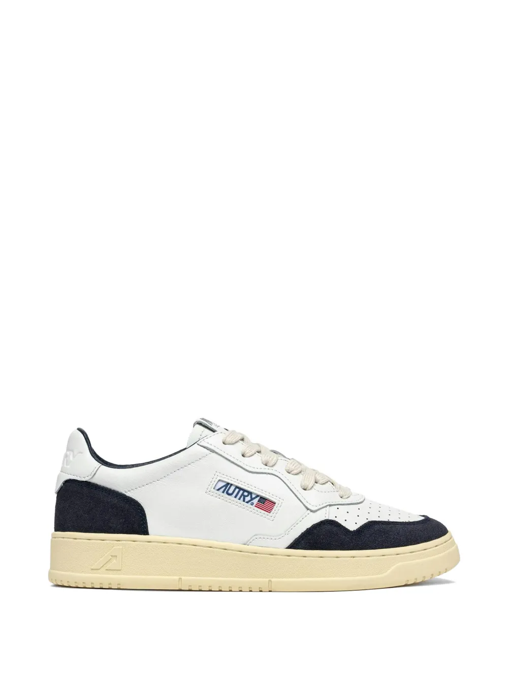 Autry Medalist Low leren sneakers Beige
