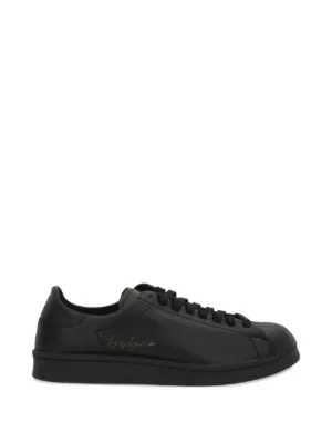 Y-3 Tokyo Laced Leather Sneakers | Black | FARFETCH CA