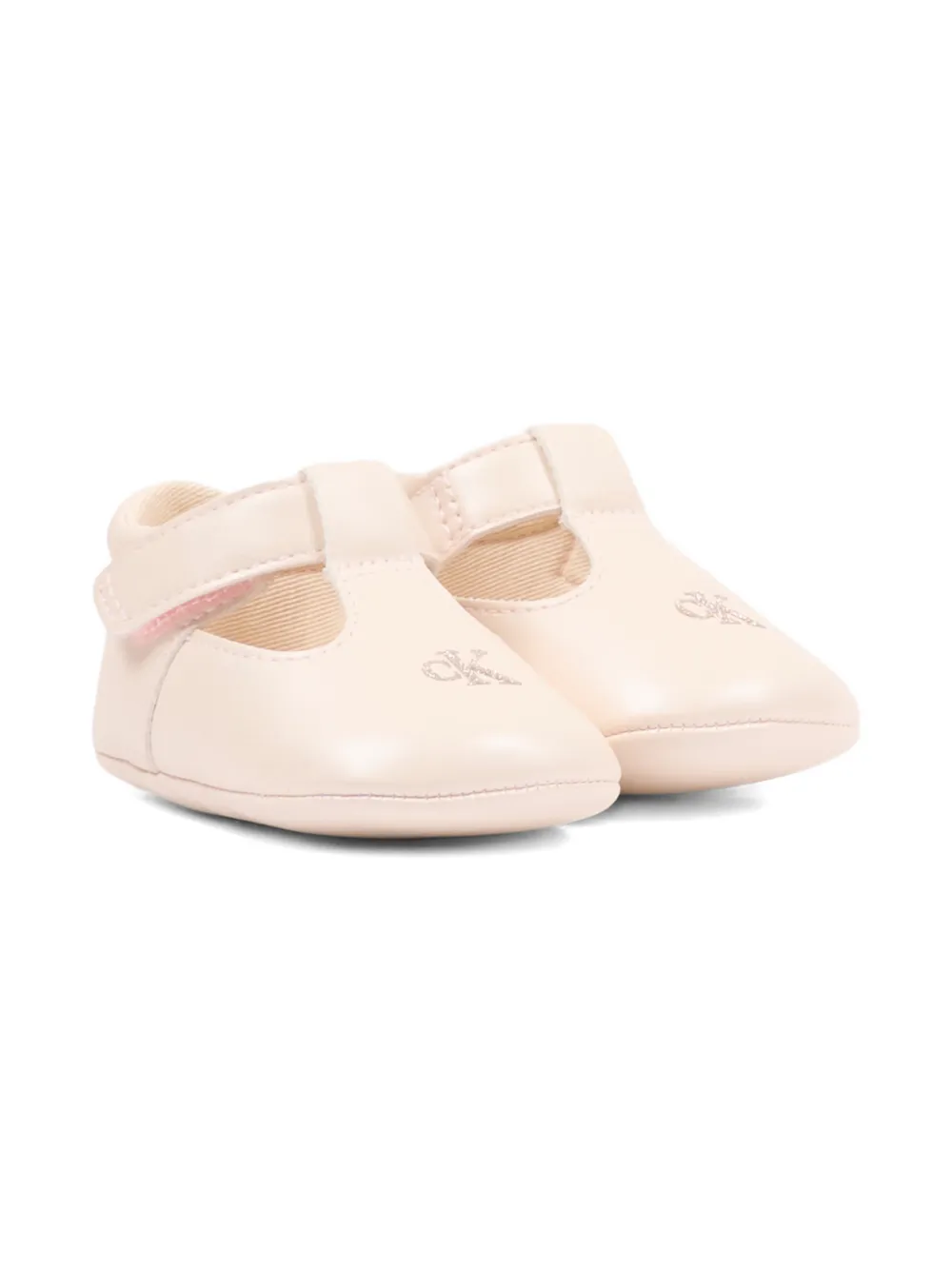 Calvin Klein Kids Ballerina's met T-bandje Beige