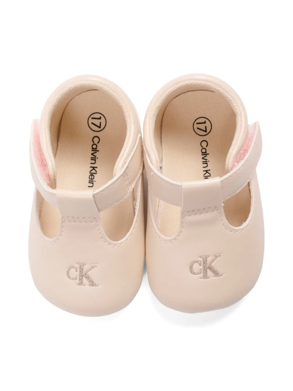 Calvin Klein Kids Ballerina's met T-bandje Beige