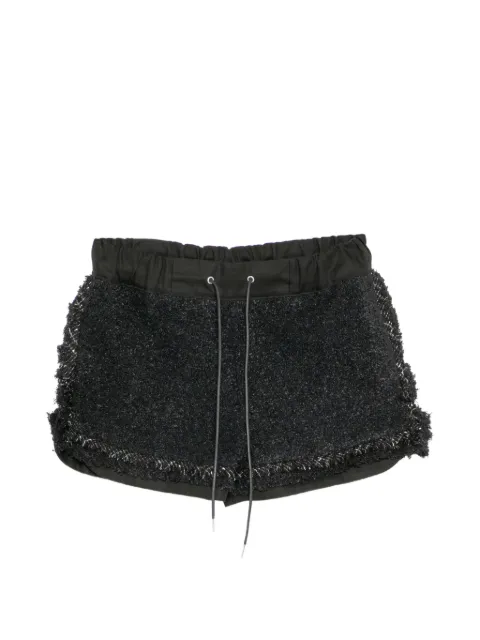sacai shorts de tweed