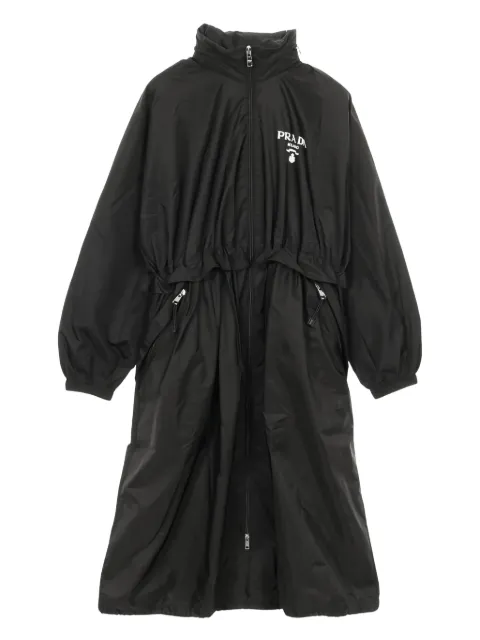 Prada Pre-Owned 2000s regenjas met capuchon en logoprint