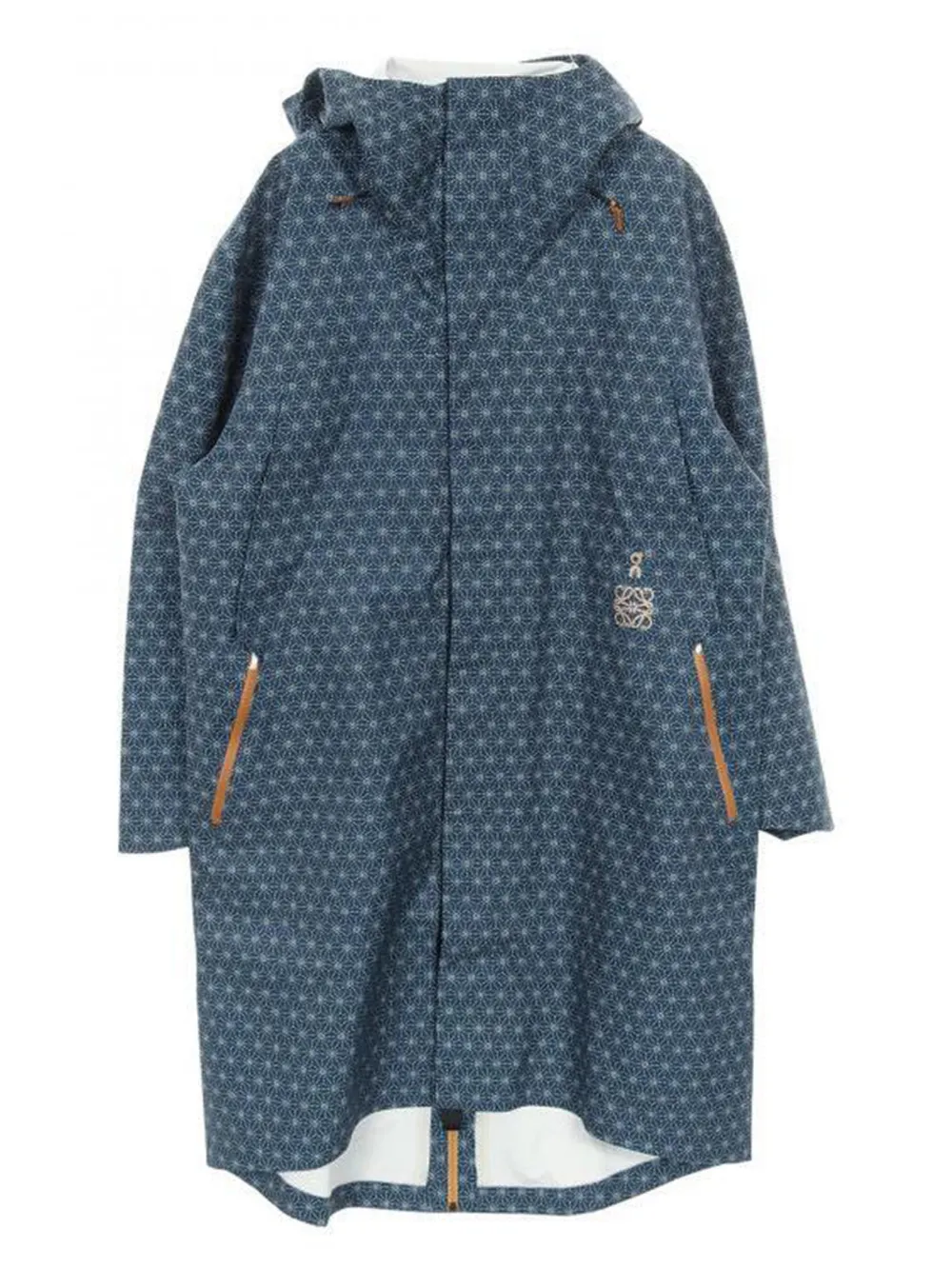 Loewe Pre-Owned Anagram hooded coat - Blu
