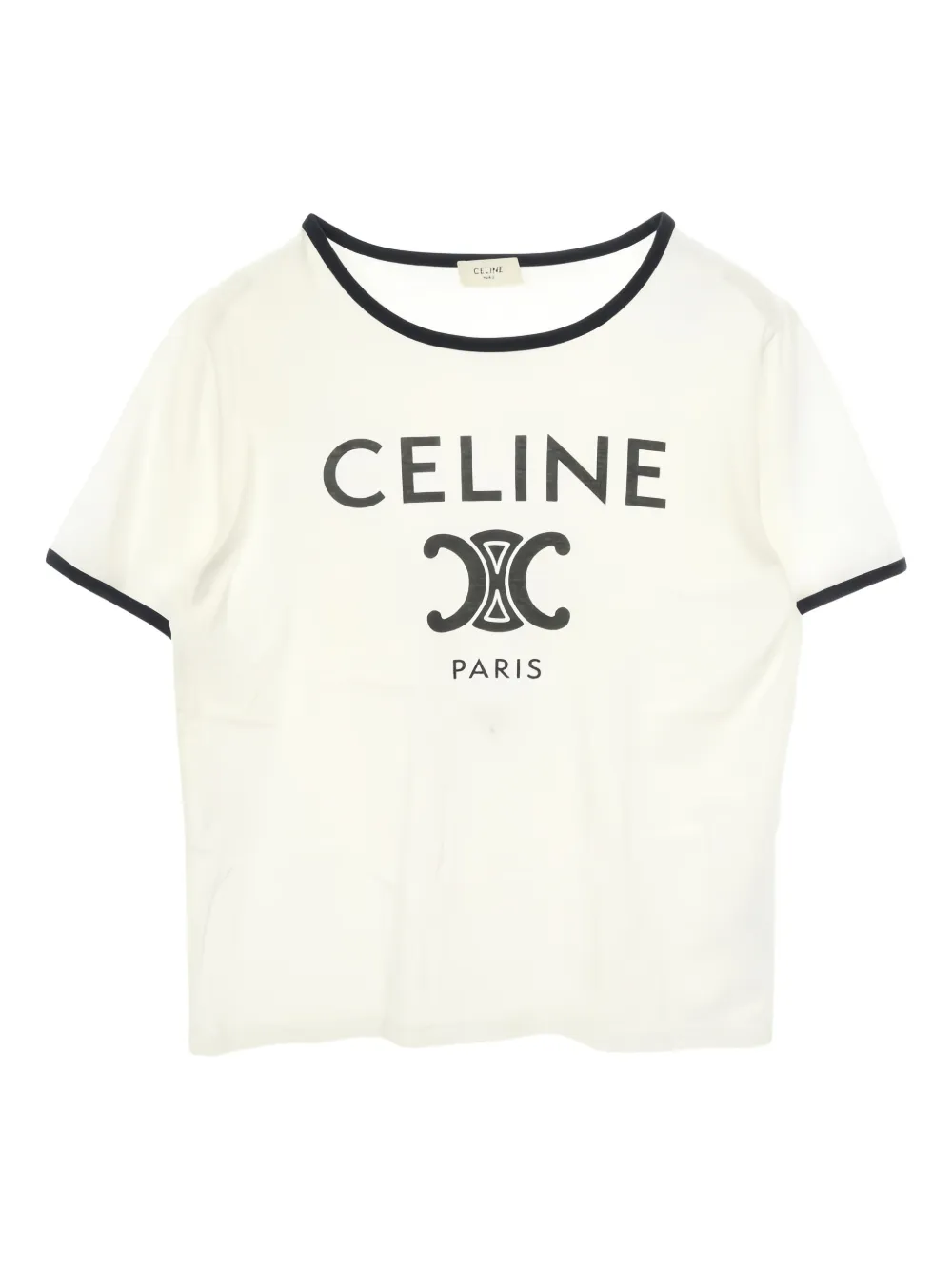 Celine Pre-Owned T-shirt Triomphe con logo anni 2010 - Bianco