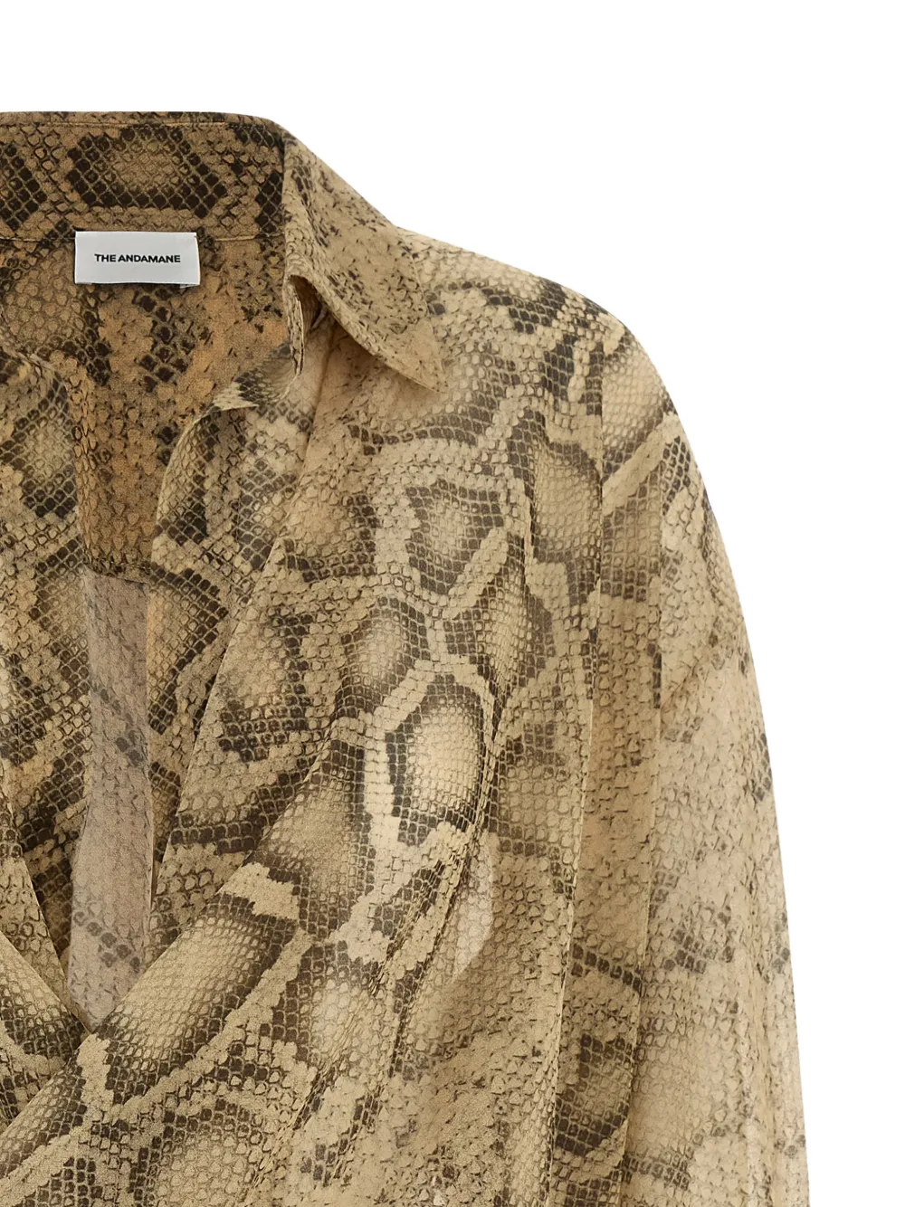 Paloma Python-Print Bodysuit
