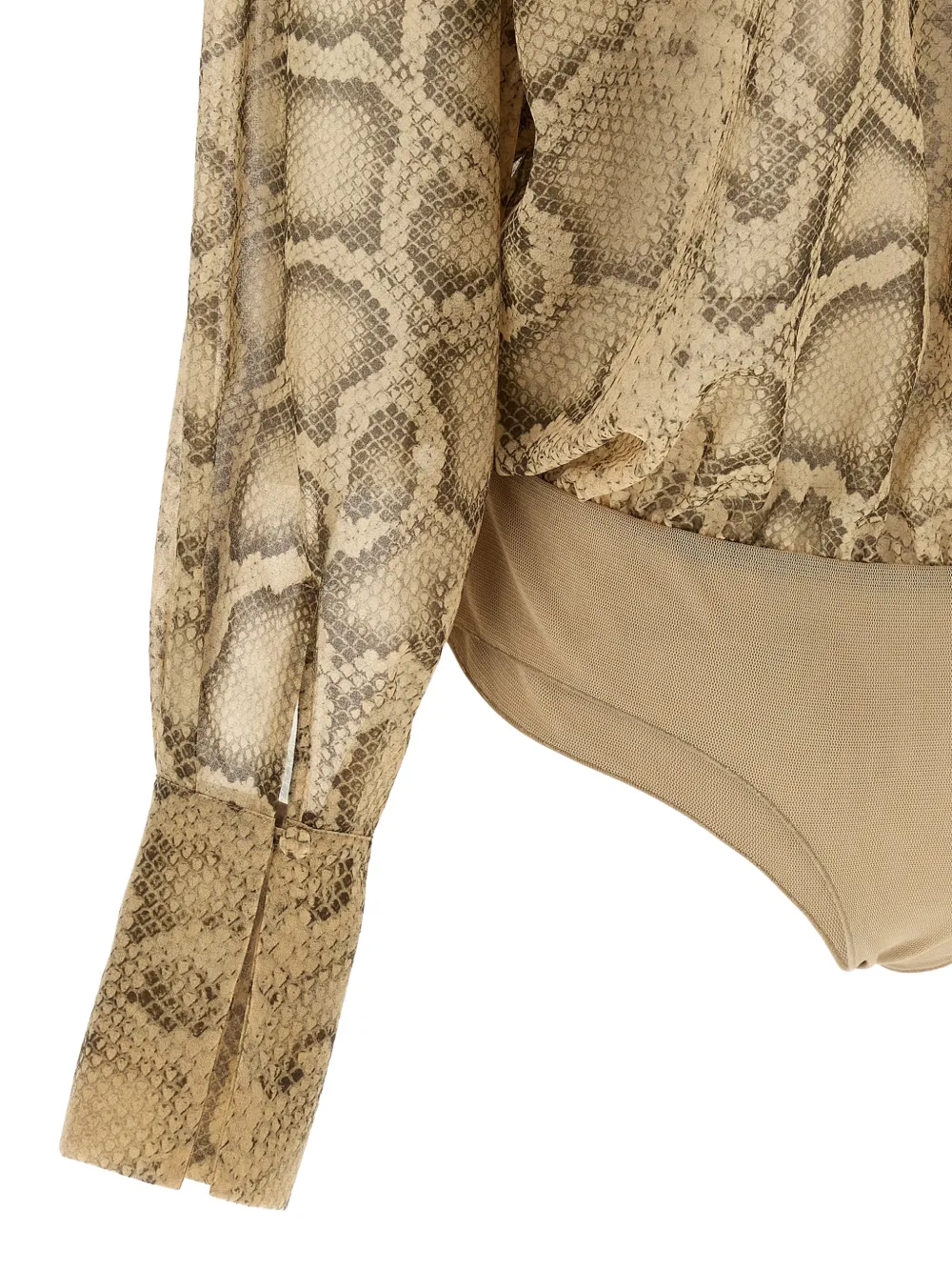 Paloma Python-Print Bodysuit