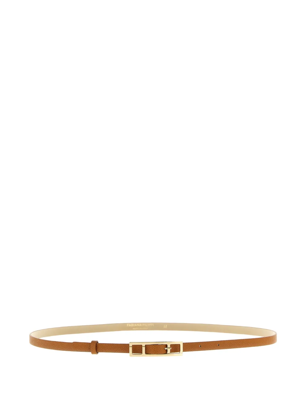Fabiana Filippi leather buckled belt - Marrone