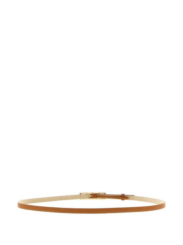 ファビアナフィリッピ　エレガントなレザーバックル付き Fabiana Filippi バックル レザーベルト | ブラウン | FARFETCH JP