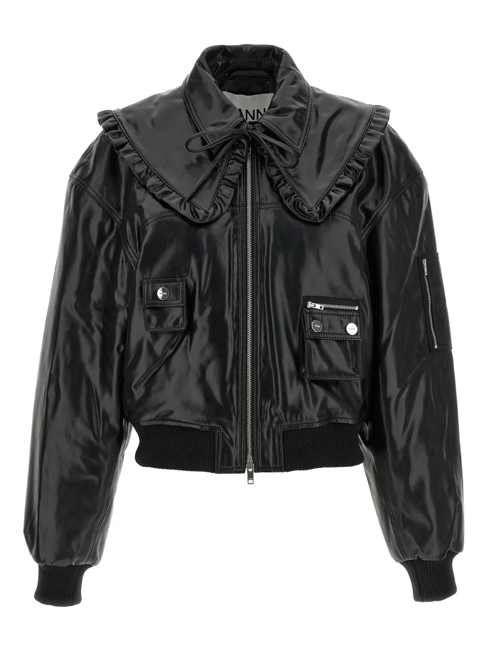 GANNI 7093 Future bomber jacket - Nero