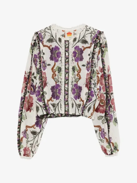 FARM Rio Cream Rococo Flower shirt