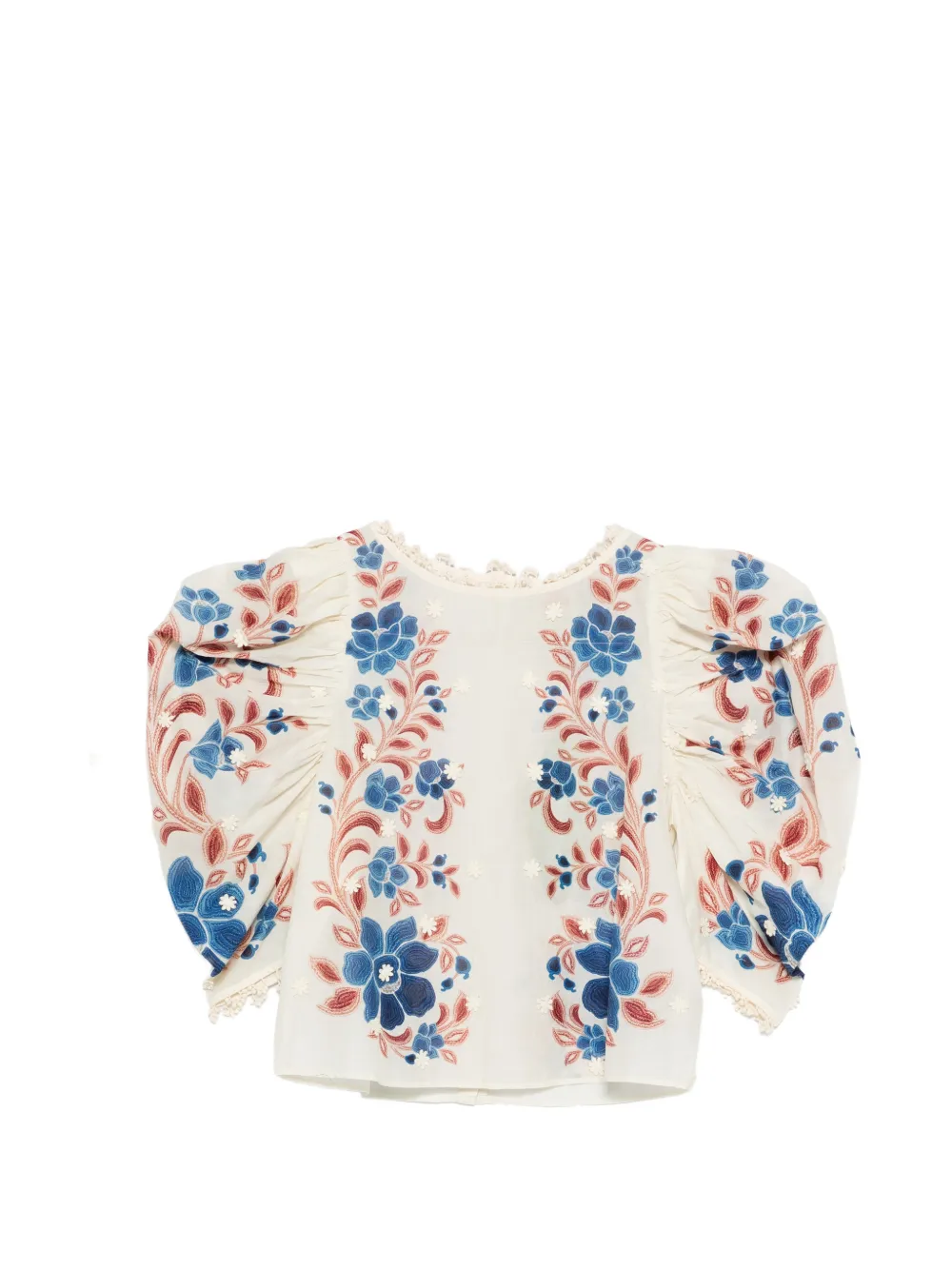 FARM Rio floral embroidered blouse - Toni neutri