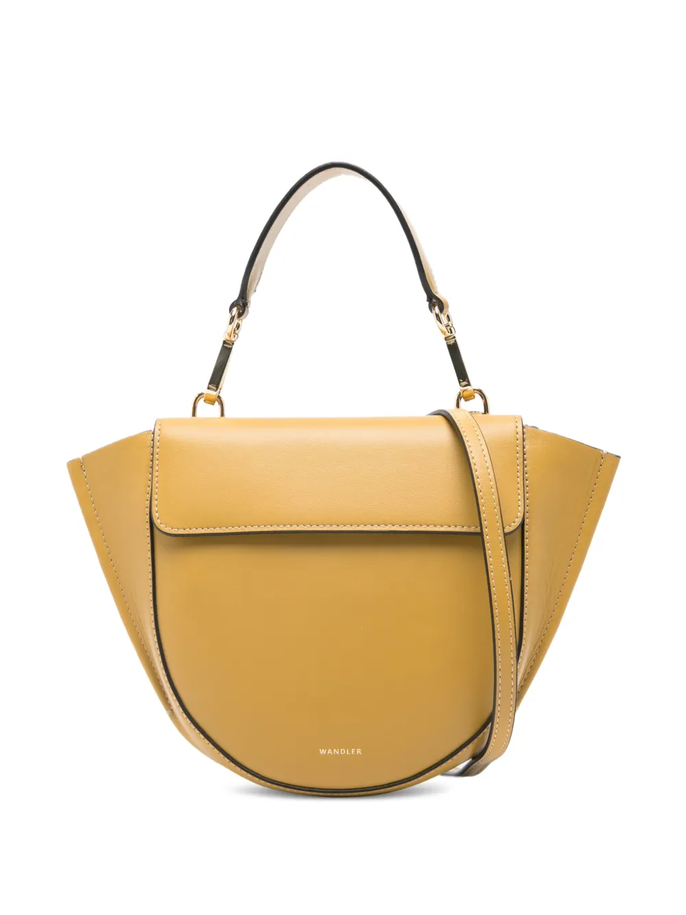 Wandler mini Hortensia flap houlder bag - Giallo
