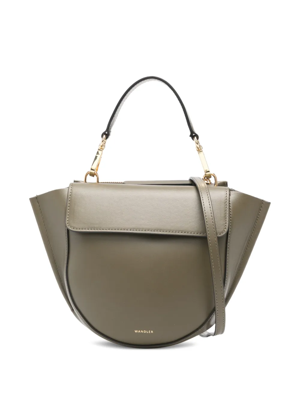 Wandler mini Hortensia flap tote bag - Verde
